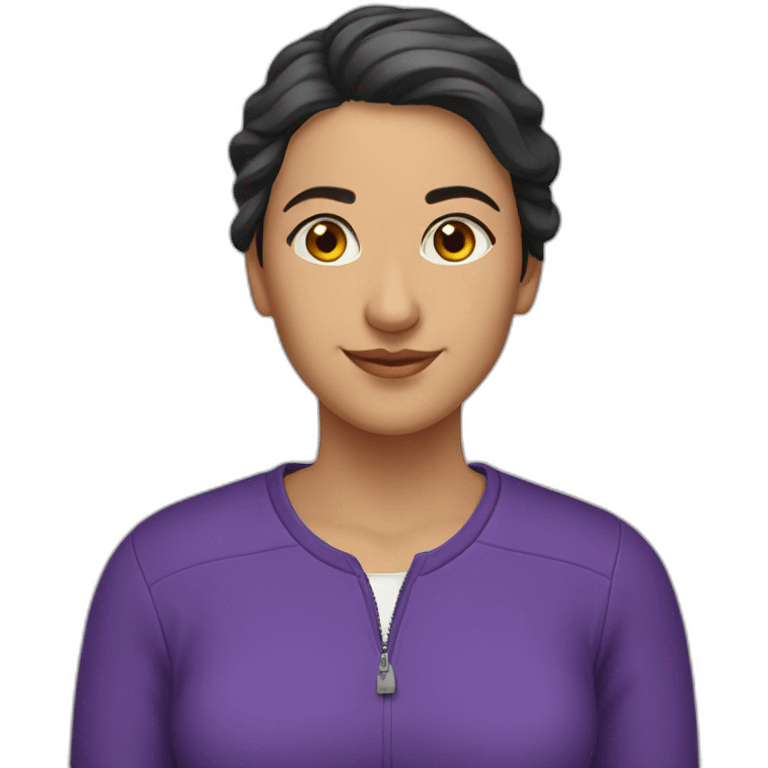 Armenian women in purple sweatshirt and congratulating  emoji