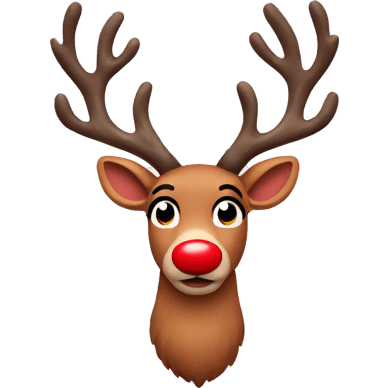 rudolph the red nose reindeer emoji