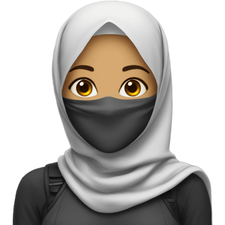 hijabi cyborg emoji