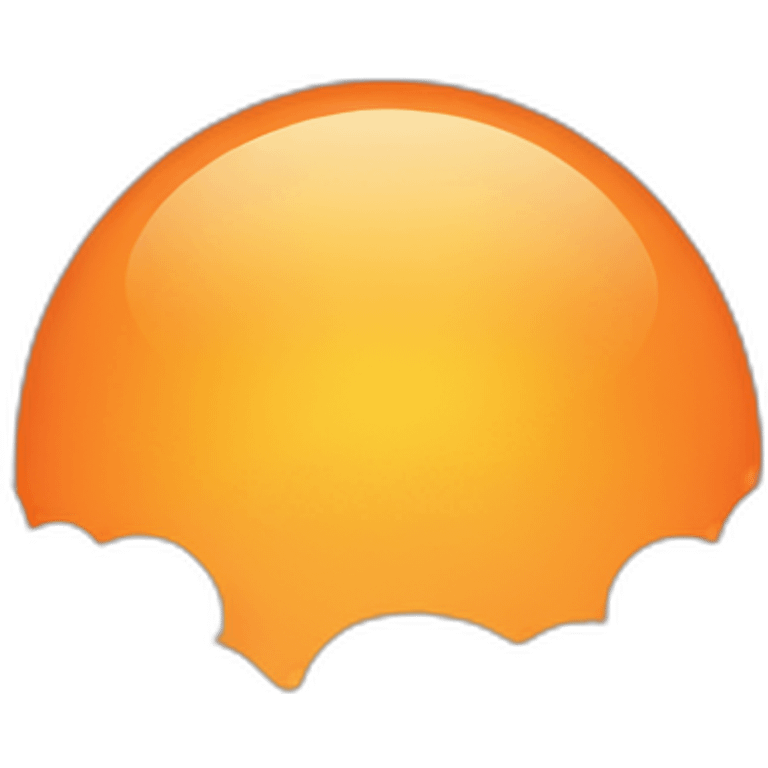 orange sunset with white clouds emoji