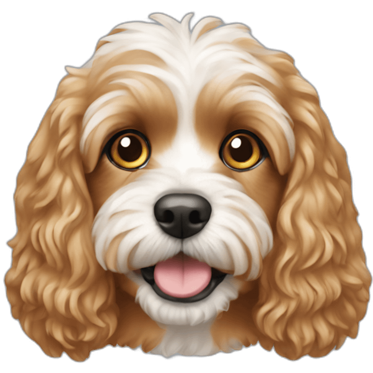 Cavapoo dog emoji