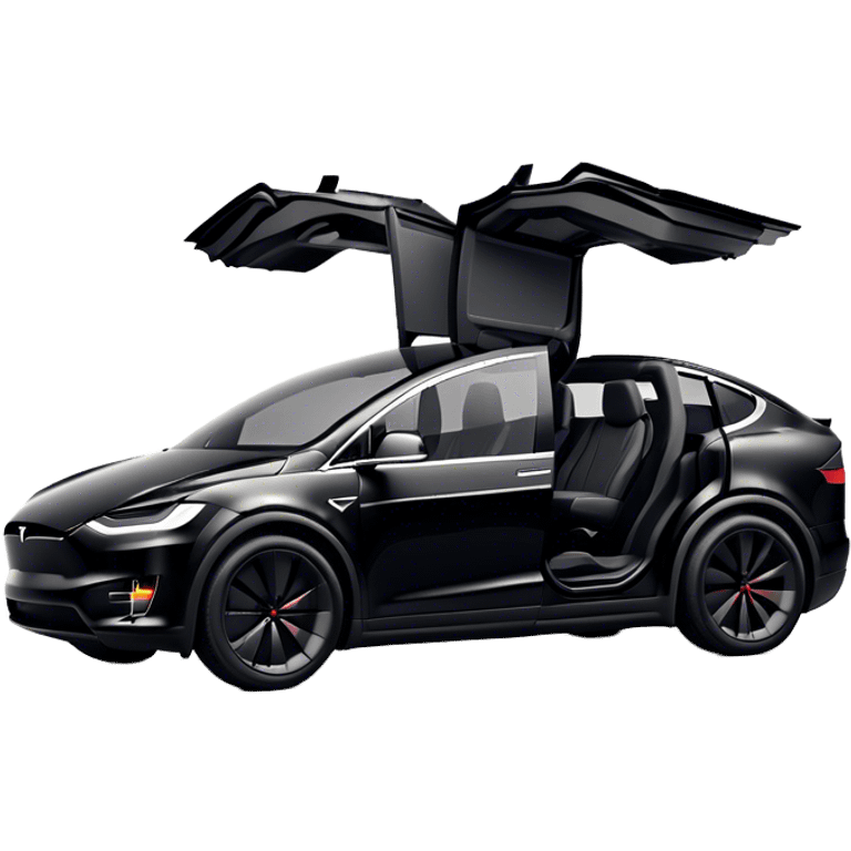 Tesla Model X - Tesla (Model Year: 2022) (Iconic colour: Black) emoji