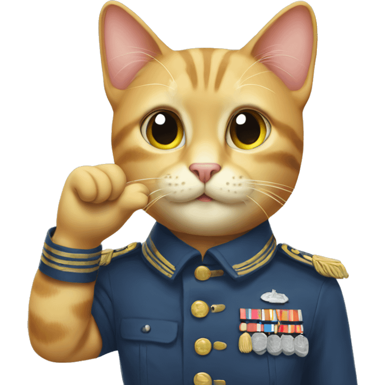 saluting cat emoji