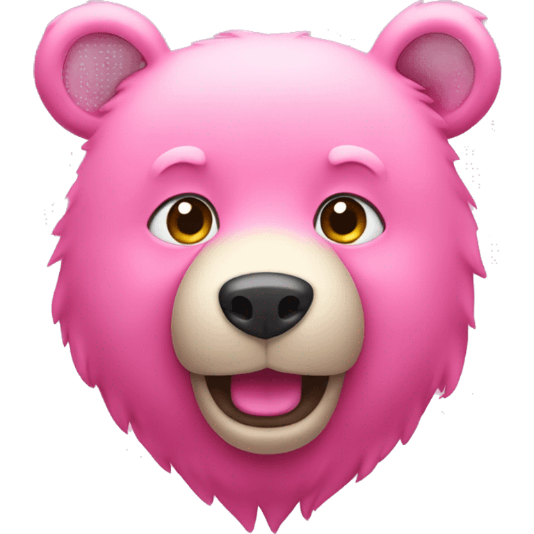 Pink bear emoji