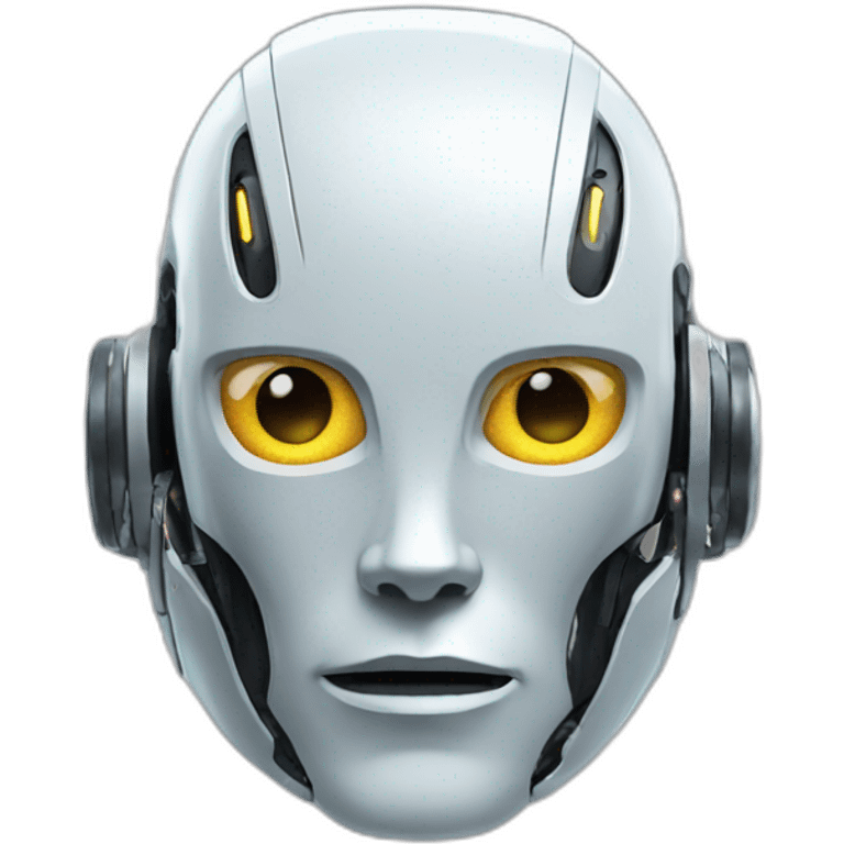 futuristic robot head  emoji