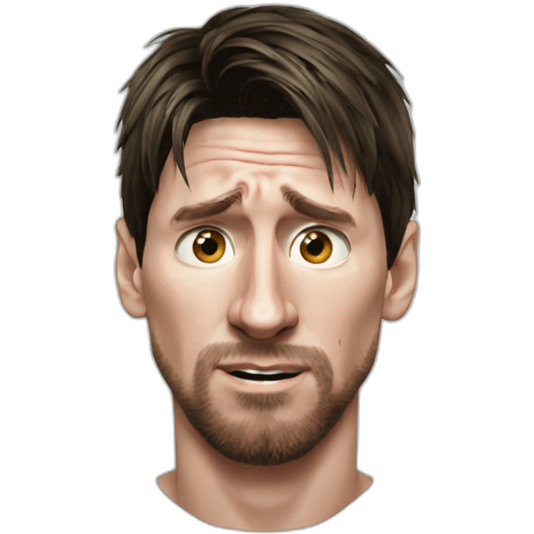 Lionel messi crying emoji