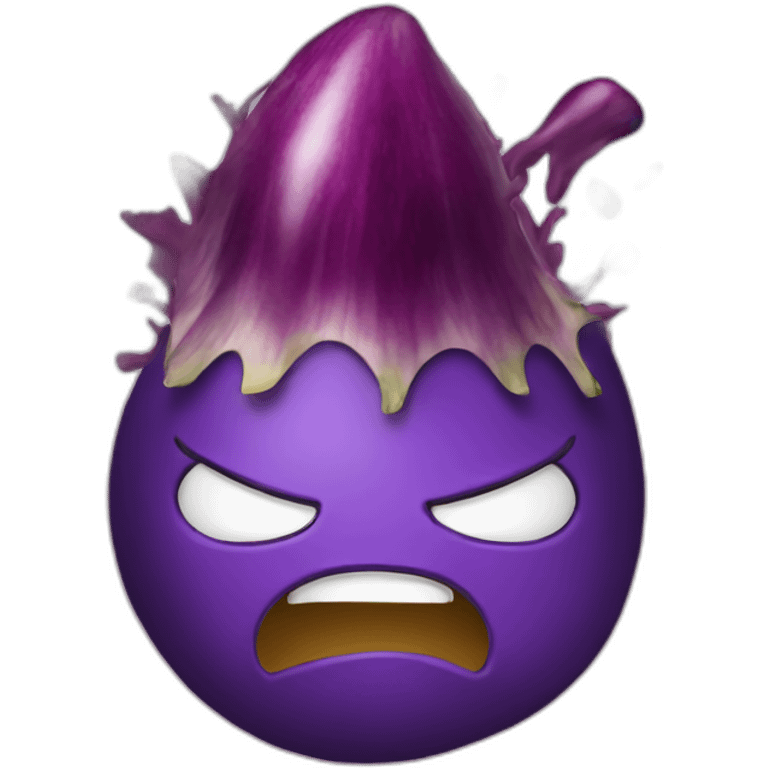 Exploding Head eggplant emoji emoji