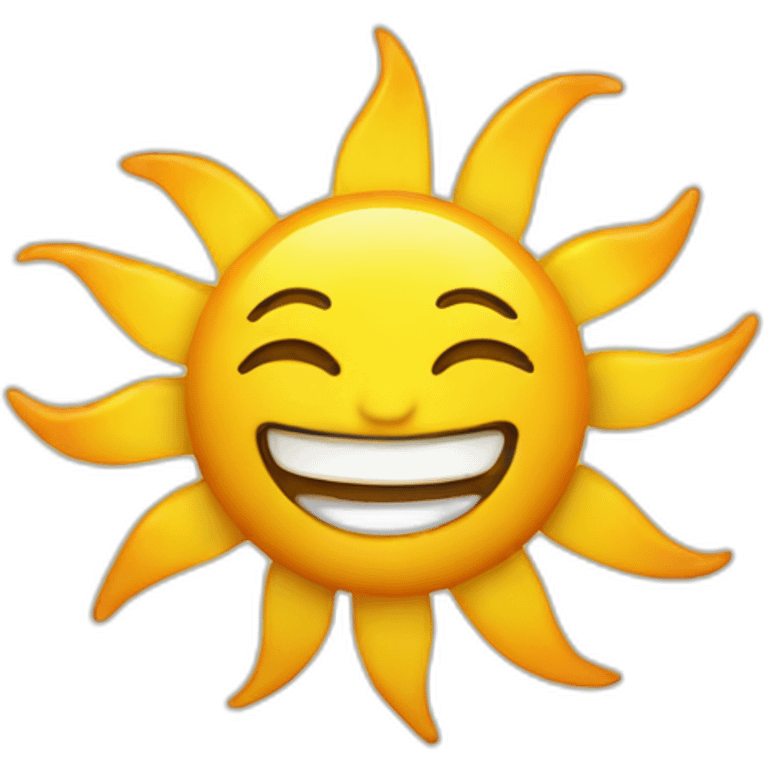 happy sun emoji