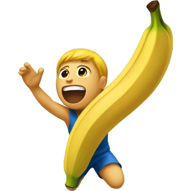 Throwing banana emoji