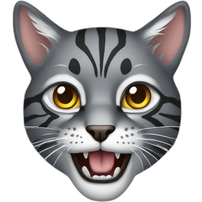 Predatory cat emoji