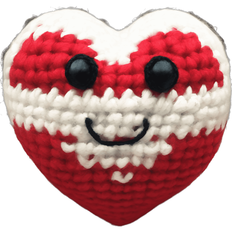 Big red Heart amigurumi  emoji