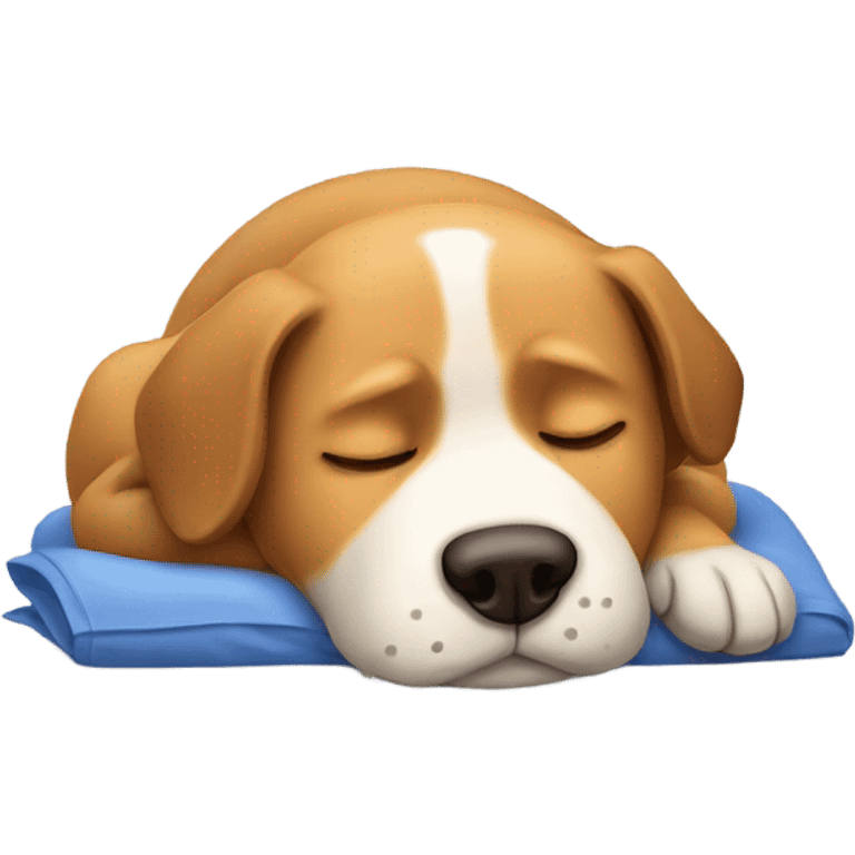 Dog sleeping  emoji