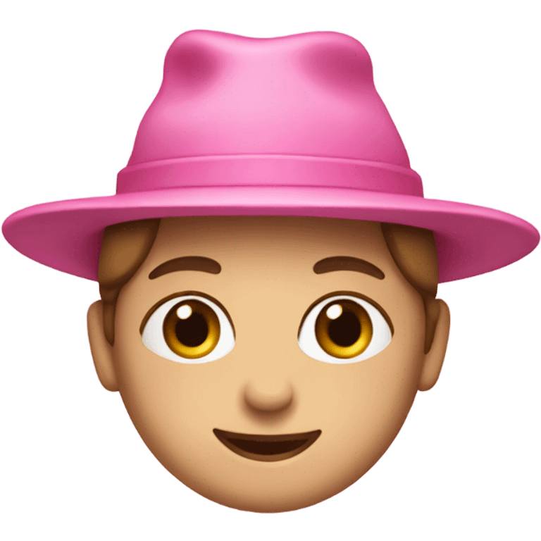 Pink hat only emoji