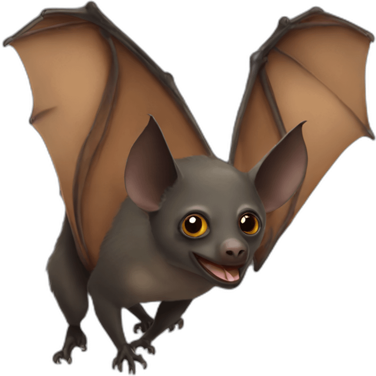 Fruit bat emoji