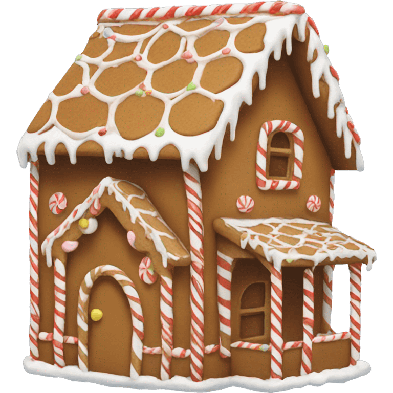 Gingerbread house emoji