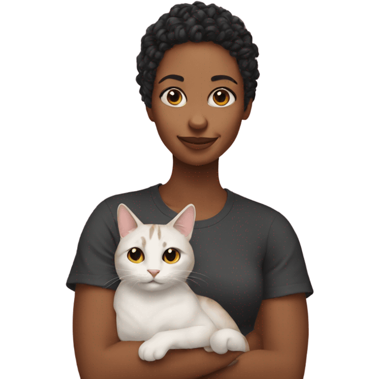 Zoe with cat emoji