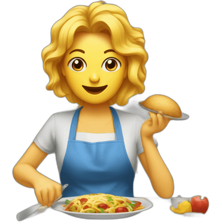 Maman qui galère a cuisiner emoji