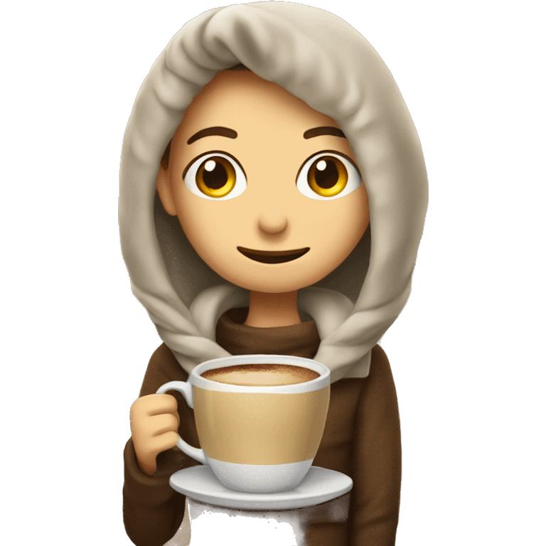 Cozy coffee emoji