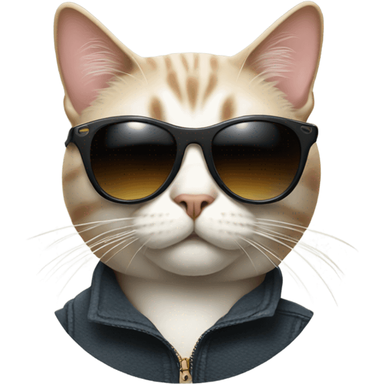 Cat with sunglasses emoji