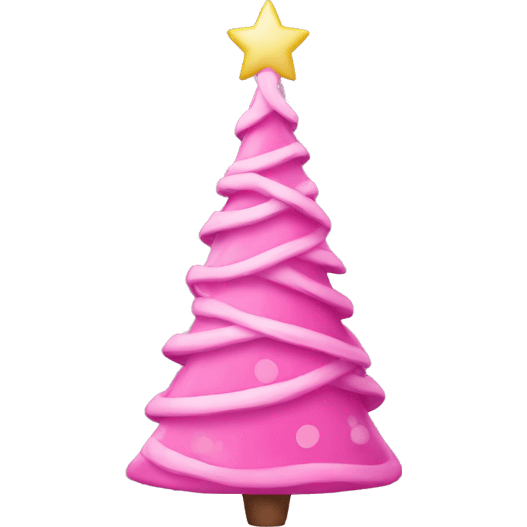 pink Christmas tree emoji