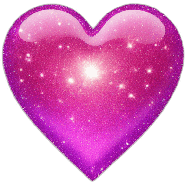 Glitter sparkle heart  emoji