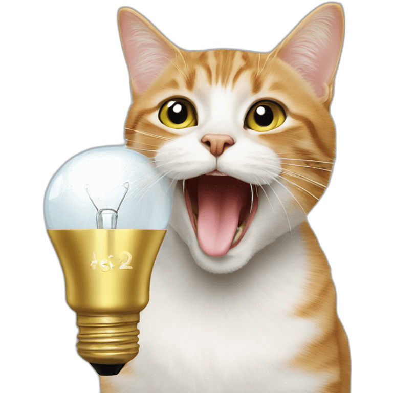 cat-licking-light-bulb emoji