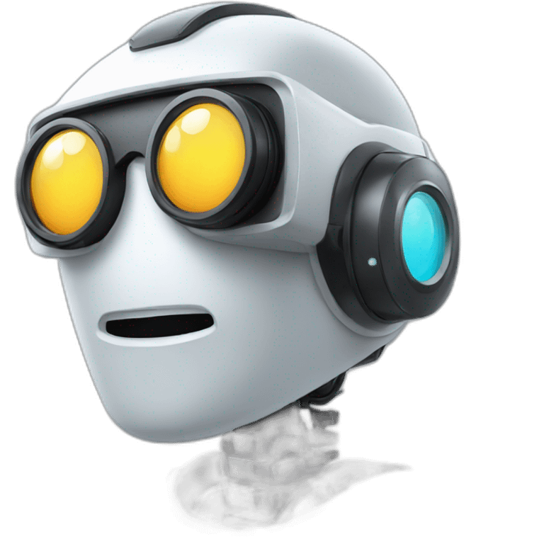 Robot with vr glasses emoji