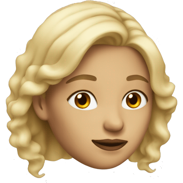 smoke blonde woman emoji