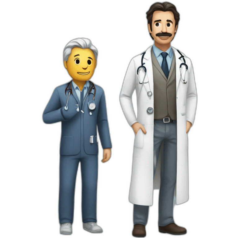 Caw and doctor emoji