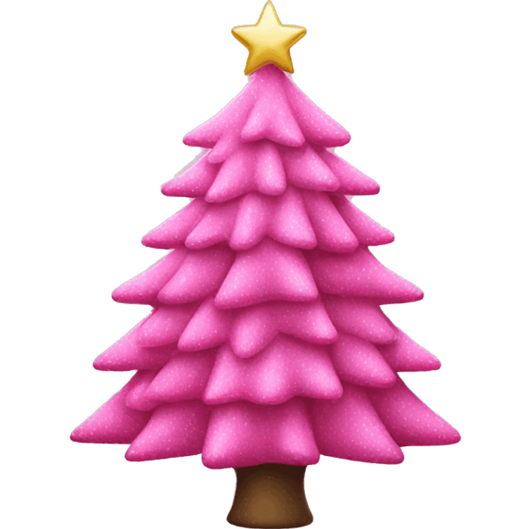 pink christmastree emoji