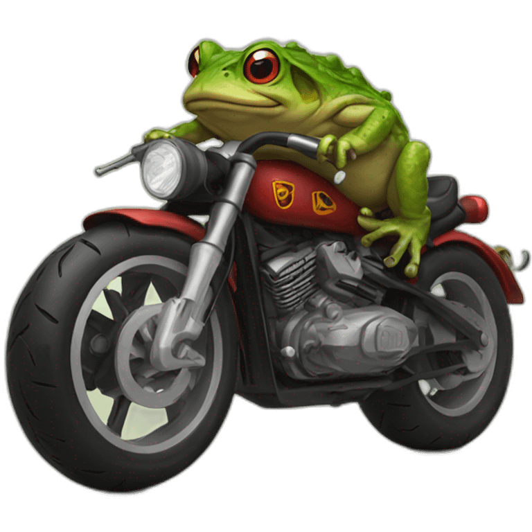 Hell toad motorbike club emoji