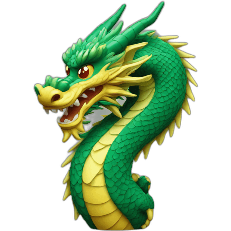 Only the profile of a Chinese dragon facing sideways emoji