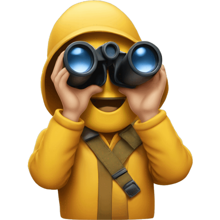 Emoji with binoculars  emoji