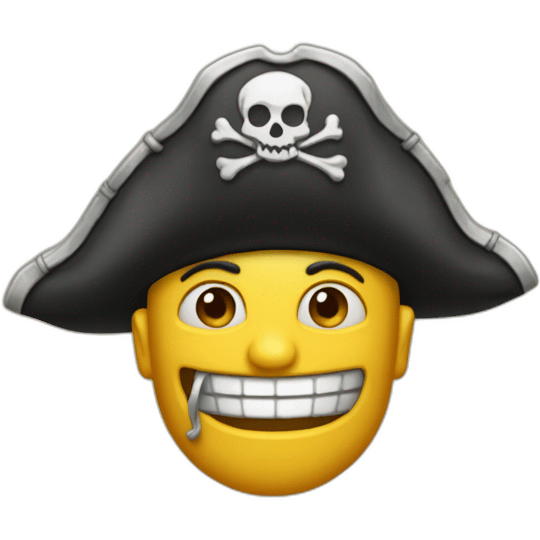 squelette pirate emoji