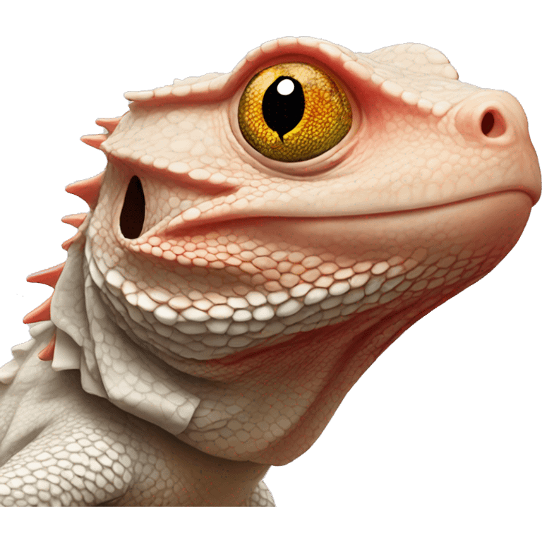 Red Pogona emoji