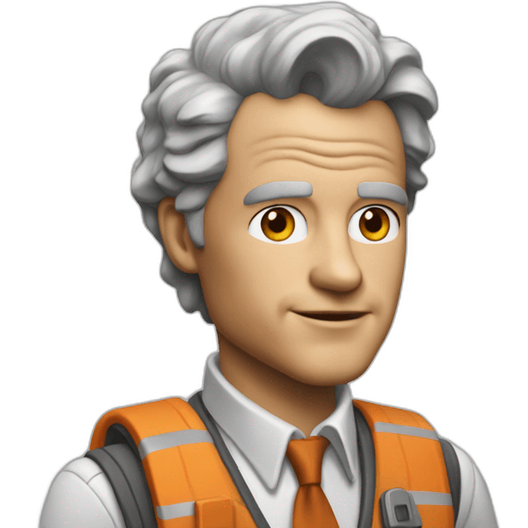 Architect as Emmet Brown (back to the future emoji