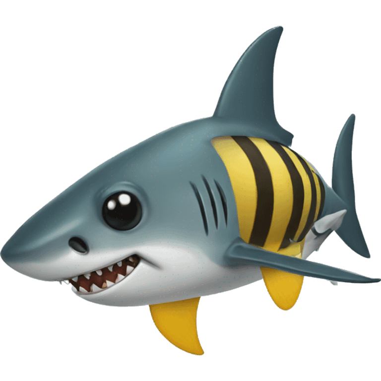 Shark bee  emoji