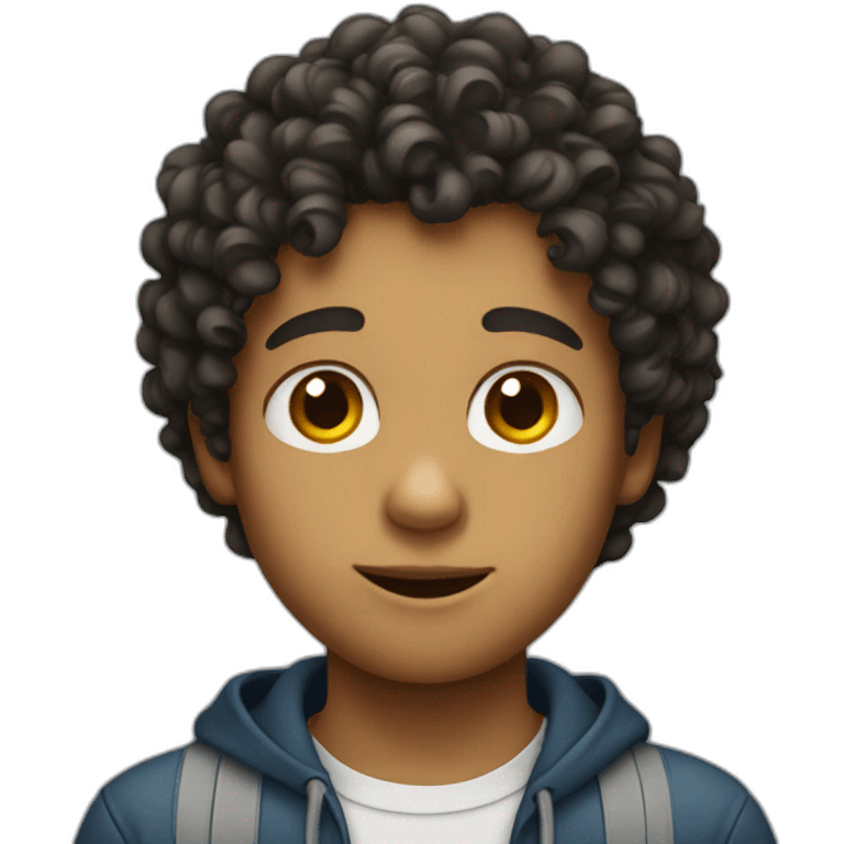 curly boy emoji