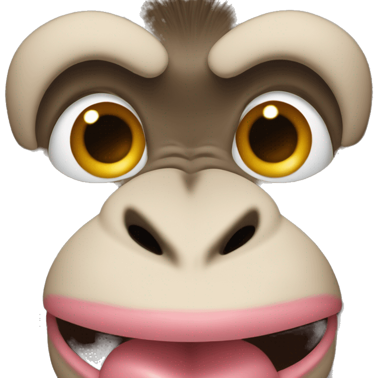 monkey sticking it’s tongue out emoji