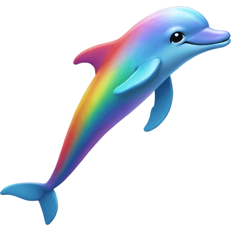 Rainbow dolphin  emoji