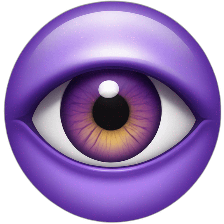 majestic godly violet iris eyeball serious intense symmetrical knowledgable emoji