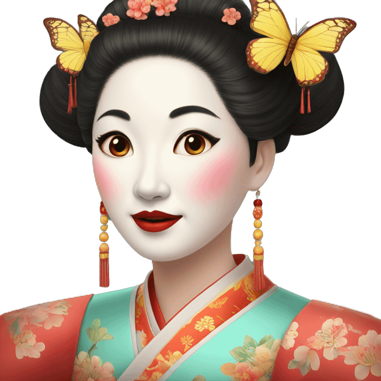 Beijing opera Mrs butterflies emoji