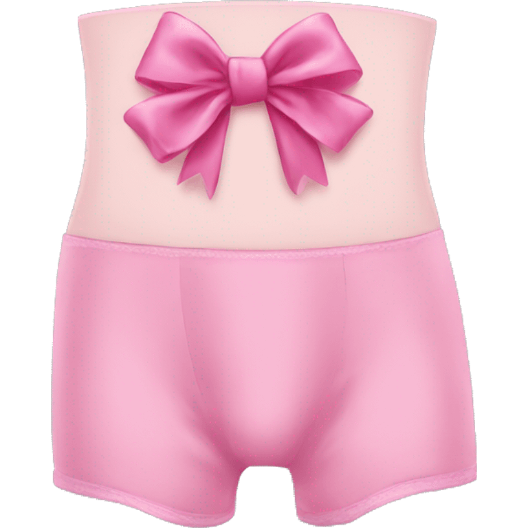 Pink underwear with bow  emoji