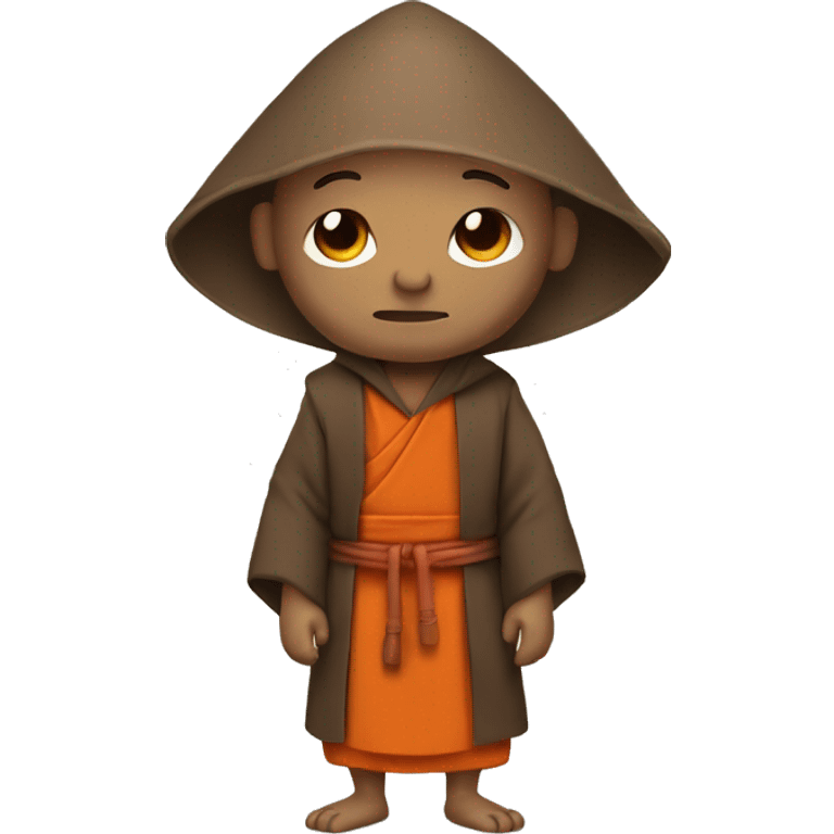 Crab in a monk outfit emoji