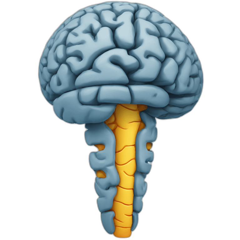 brain inside leg  emoji