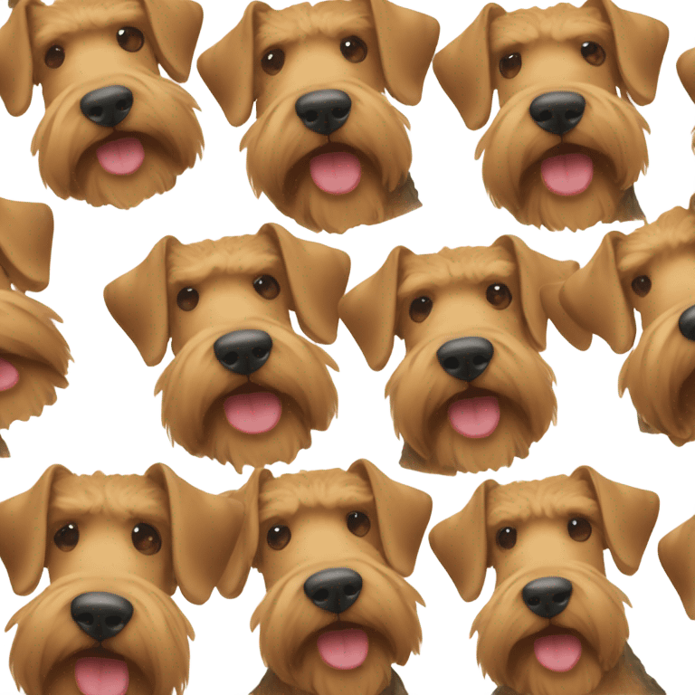 Airedale terrier  emoji