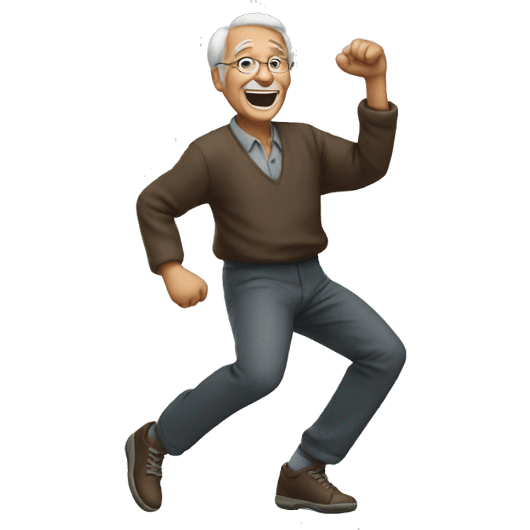 old man dancing emoji