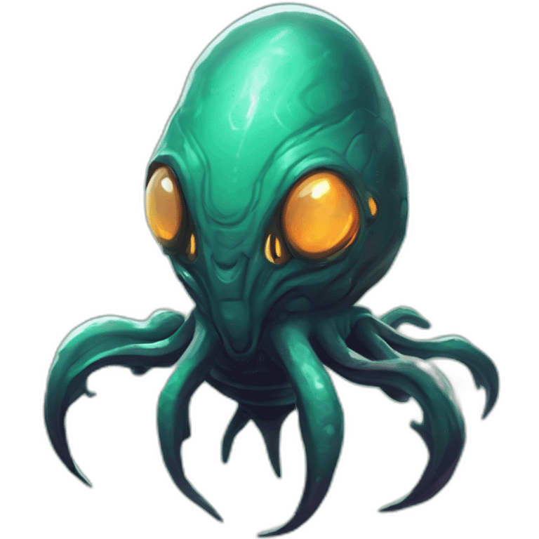 alien sea creature scifi roguelike rpg style inspired by slay the spire digital art emoji