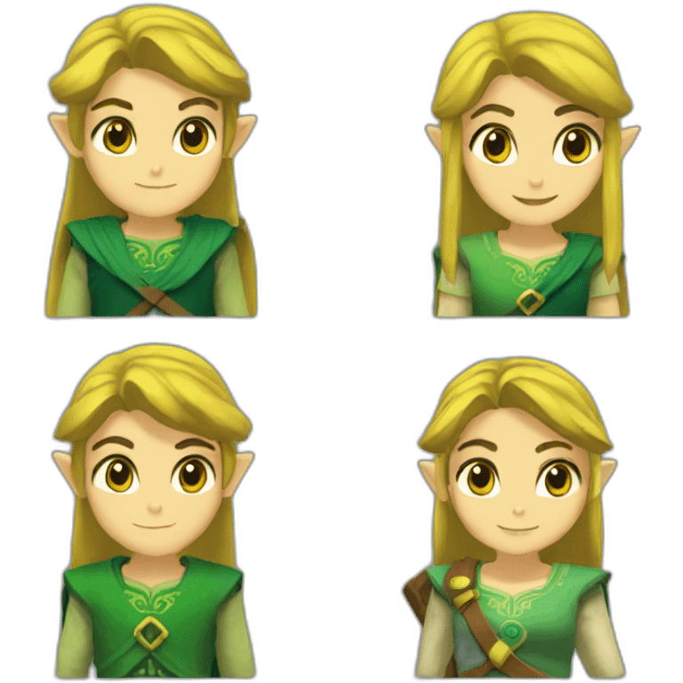 Link et Zelda emoji