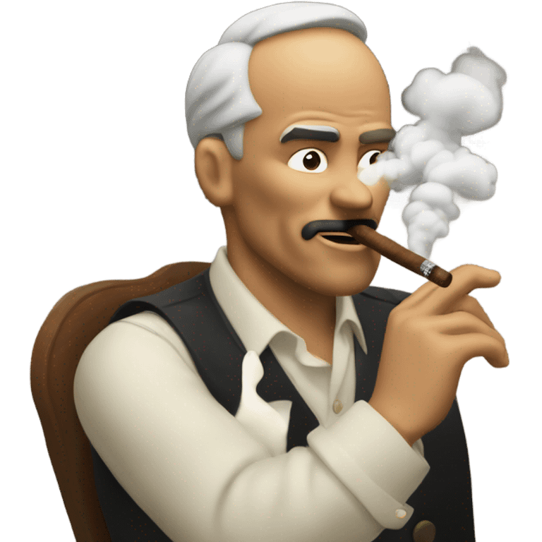 Man smoking cigar  emoji